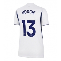 Camisa de Futebol Tottenham Hotspur Destiny Udogie #13 Equipamento Principal Mulheres 2026-27 Manga Curta
